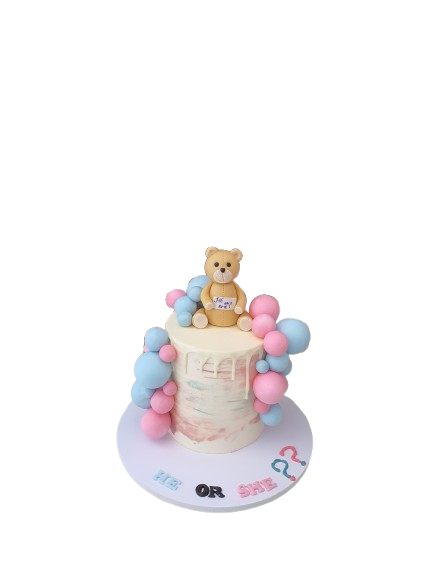 Teddy’s Big Secret Gender Reveal Cake – Abu Dhabi in Abu Dhabi | Gender Reveal Cakes/ Baby Shower Cakes Delivery UAE – Legrandeuae