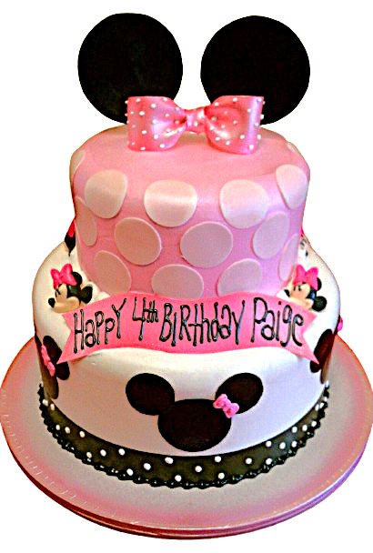 Minnie Mouse Theme Cake