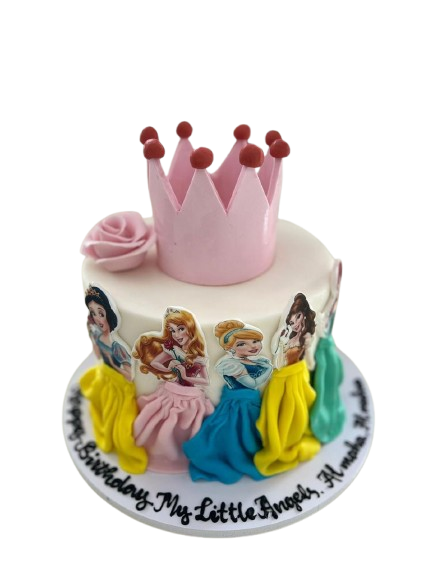 Fairytale Princess Crown Cake – Princess Birthday Cake Abu Dhabi in Abu Dhabi | Disney / Princess theme cakes Delivery UAE – Legrandeuae