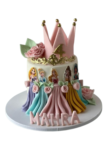 Princess Royal Crown Celebration Cake – Princess Birthday Cake Abu Dhabi in Abu Dhabi | Disney / Princess theme cakes Delivery UAE – Legrandeuae