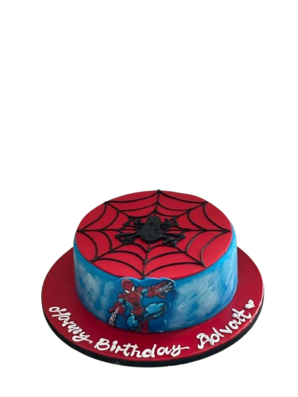 Spidey Web Strike Cake – Artistic Spider-Man Theme Birthday Cake | Abu Dhabi & UAE Delivery in Abu Dhabi | Spider-Man theme cake Delivery UAE – Legrandeuae