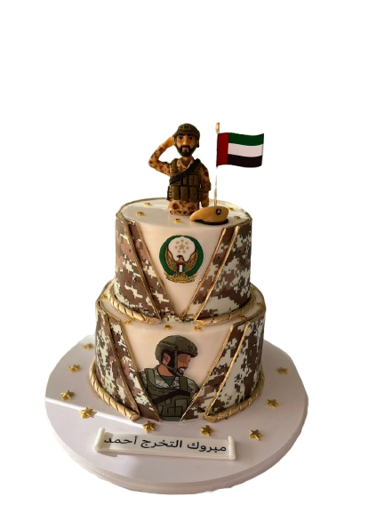 UAE Army Graduation Cake – Military Theme
