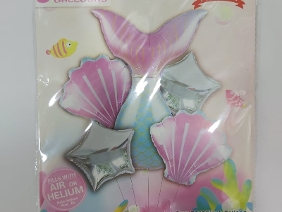 Mermaid 1 Foil Helium in Abu Dhabi | Helium balloons Delivery UAE – Legrandeuae