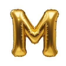 M Gold Alphabet Helium Balloon – Party Balloon Abu Dhabi in Abu Dhabi | Balloons Delivery UAE – Legrandeuae