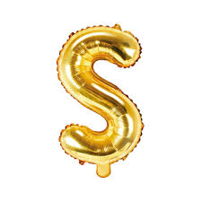 S Gold Alphabet Helium Balloon – Party Balloon Abu Dhabi in Abu Dhabi | Balloons Delivery UAE – Legrandeuae