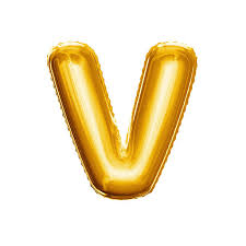 V Gold Alphabet Helium Balloon – Party Balloon Abu Dhabi in Abu Dhabi | Balloons Delivery UAE – Legrandeuae