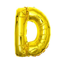 D Gold Alphabet Helium Balloon – Party Balloon Abu Dhabi in Abu Dhabi | Balloons Delivery UAE – Legrandeuae