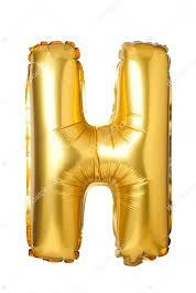 H Gold Alphabet Helium Balloon – Party Balloon Abu Dhabi in Abu Dhabi | Balloons Delivery UAE – Legrandeuae