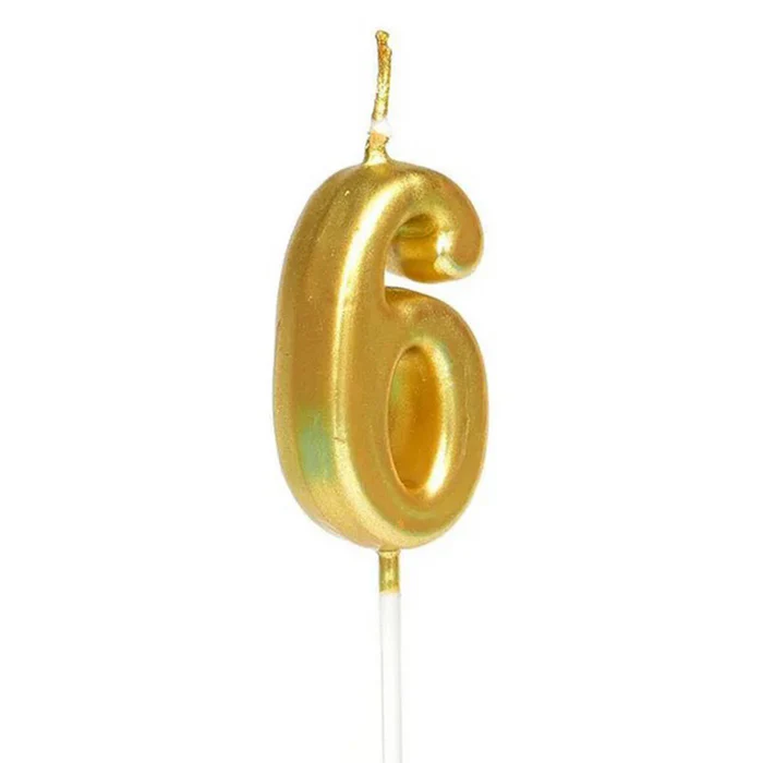 Gold Number Cake Candles – Birthday Number Candles Abu Dhabi in Abu Dhabi | Candles Delivery UAE – Legrandeuae