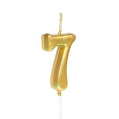 Gold Number Cake Candles – Birthday Number Candles Abu Dhabi in Abu Dhabi | Candles Delivery UAE – Legrandeuae