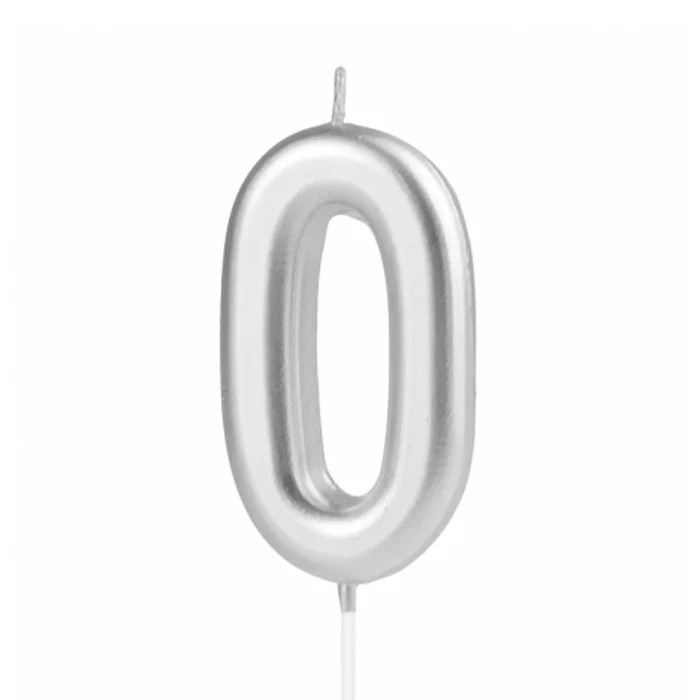Silver Number Cake Candles – Birthday Number Candles Abu Dhabi in Abu Dhabi | Candles Delivery UAE – Legrandeuae