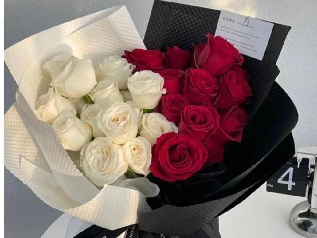 White And Red Bouquet