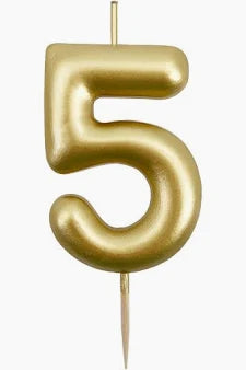 شمعة ذهبية رقم 5